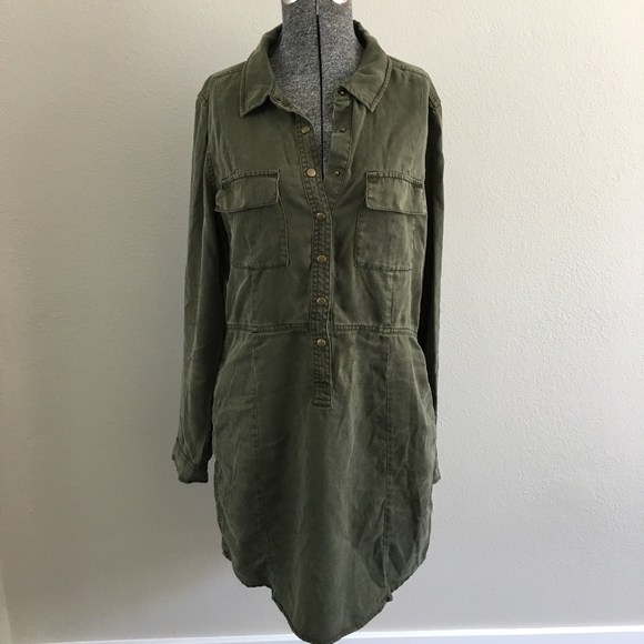 Lucky Brand Dresses & Skirts - LUCKY BRAND Military Shirt Dress
